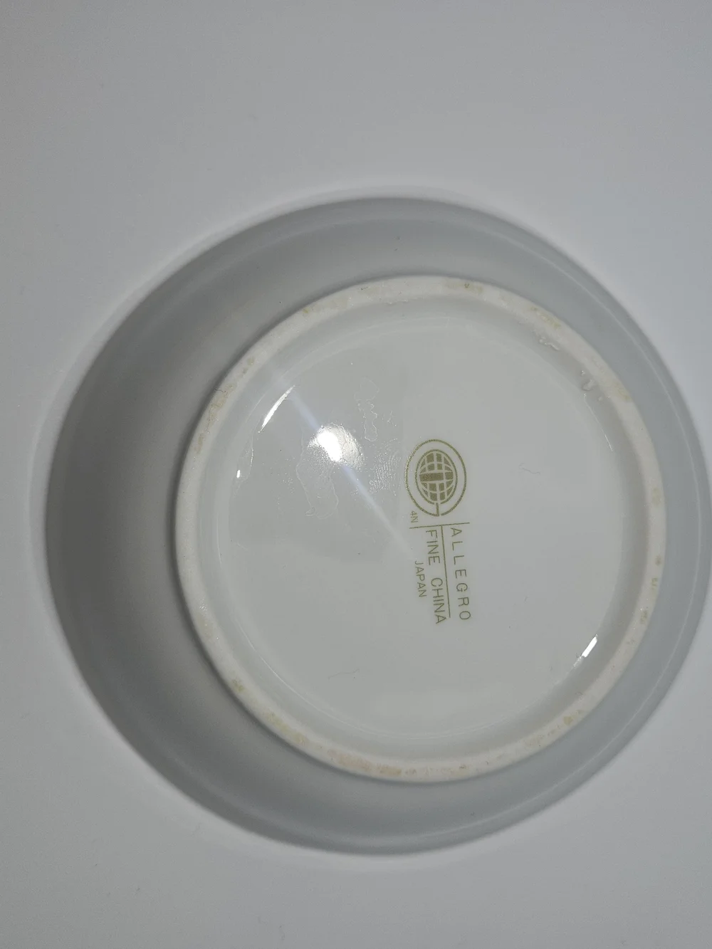 Vintage Allegro Fine China Porcelain Divided 2 Part Leaf Print Relish Bowl Dish